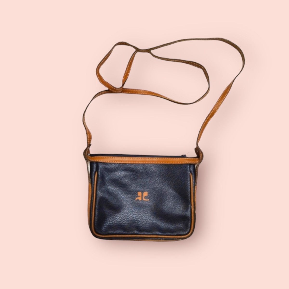 Andre Courreges COURREGES VINTAGE LEATHER MINI CROSSBODY SLING Size ONE SIZE - 1 Thumbnail
