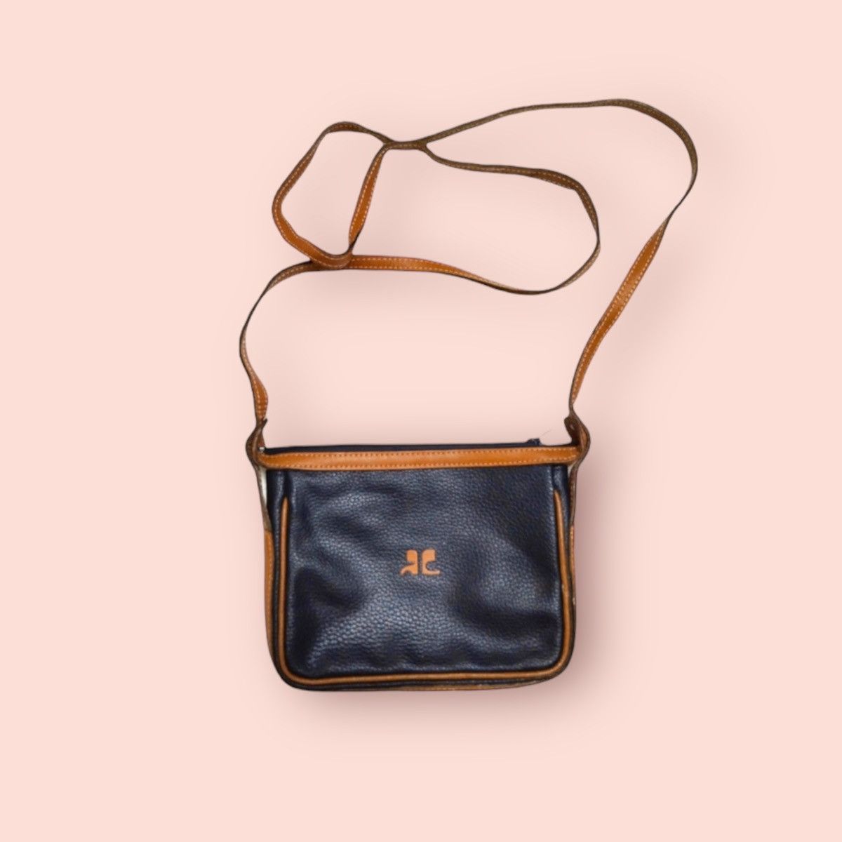 Andre Courreges COURREGES VINTAGE LEATHER MINI CROSSBODY SLING Size ONE SIZE - 12 Thumbnail