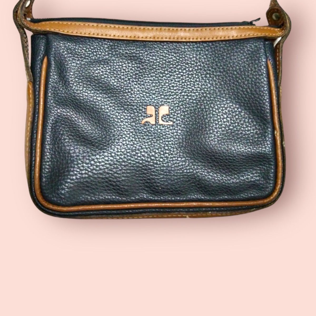 Andre Courreges COURREGES VINTAGE LEATHER MINI CROSSBODY SLING Size ONE SIZE - 13 Thumbnail