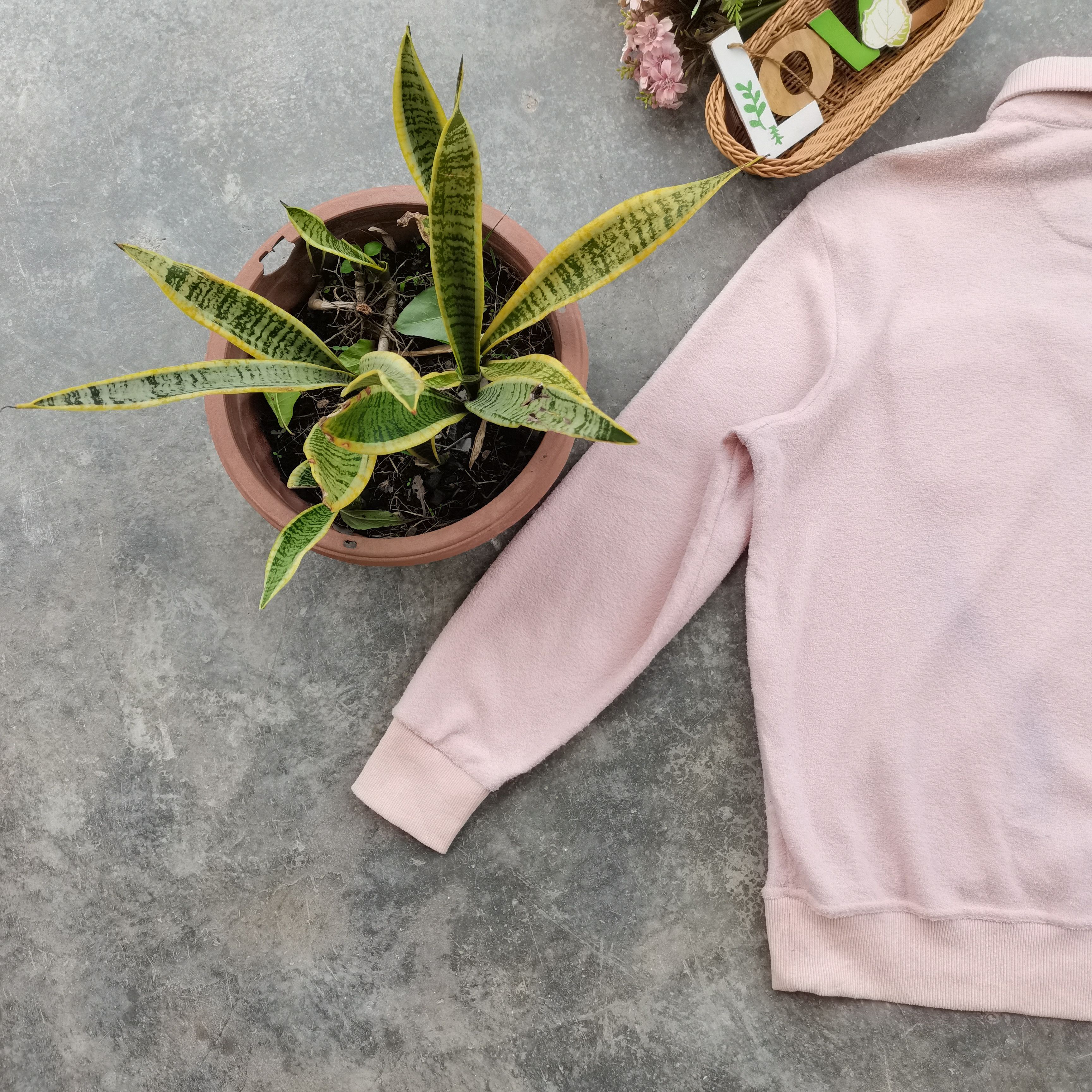 Michiko Koshino London × Vintage Nice💥 Michiko London Jeans Half Zipper Fleece Sweatshirt Size US L / EU 52-54 / 3 - 7 Thumbnail