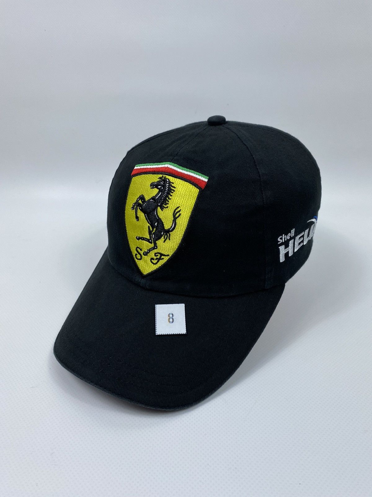 Ferrari 🔥LASTDROP🔥#8 Scuderia Shell Helix Black Cap Hat Rare Size ONE SIZE - 2 Thumbnail