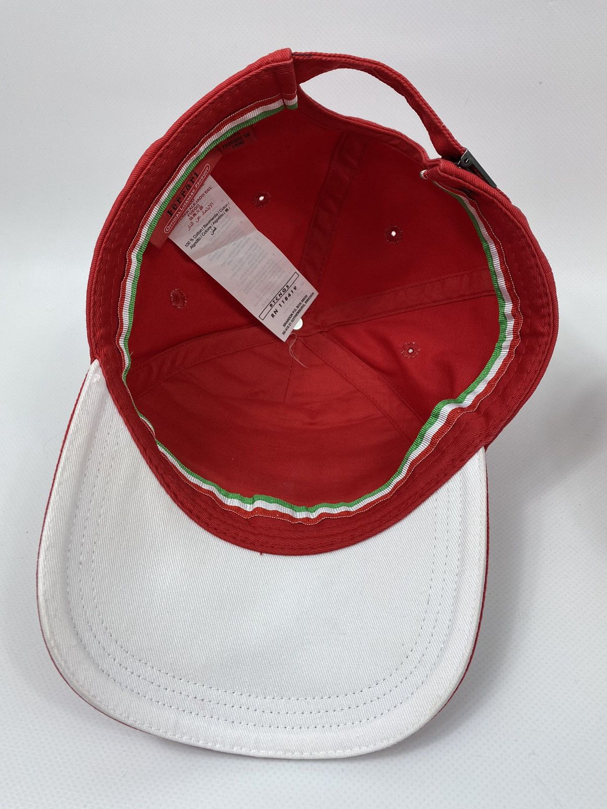 Ferrari 🔥LASTDROP🔥#15 Scuderia Italian Flag Quilted Hat Cap Size ONE SIZE - 11 Thumbnail