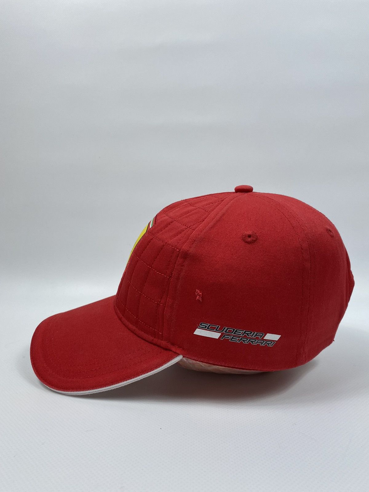 Ferrari 🔥LASTDROP🔥#15 Scuderia Italian Flag Quilted Hat Cap Size ONE SIZE - 6 Thumbnail