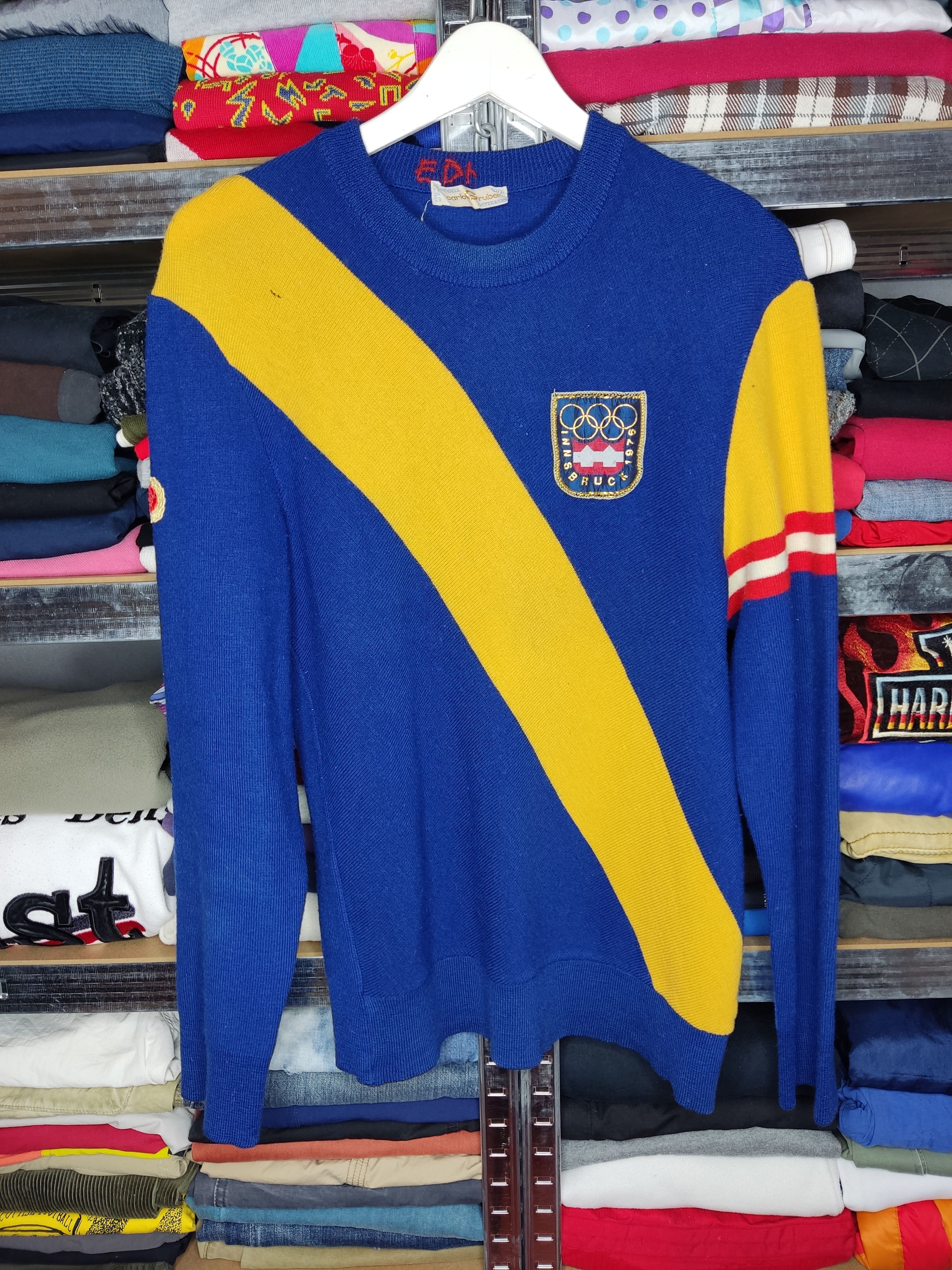 Vintage Innsbruck Austria 1976 Olympics Games Knit Sweater Size US L / EU 52-54 / 3 - 1 Preview
