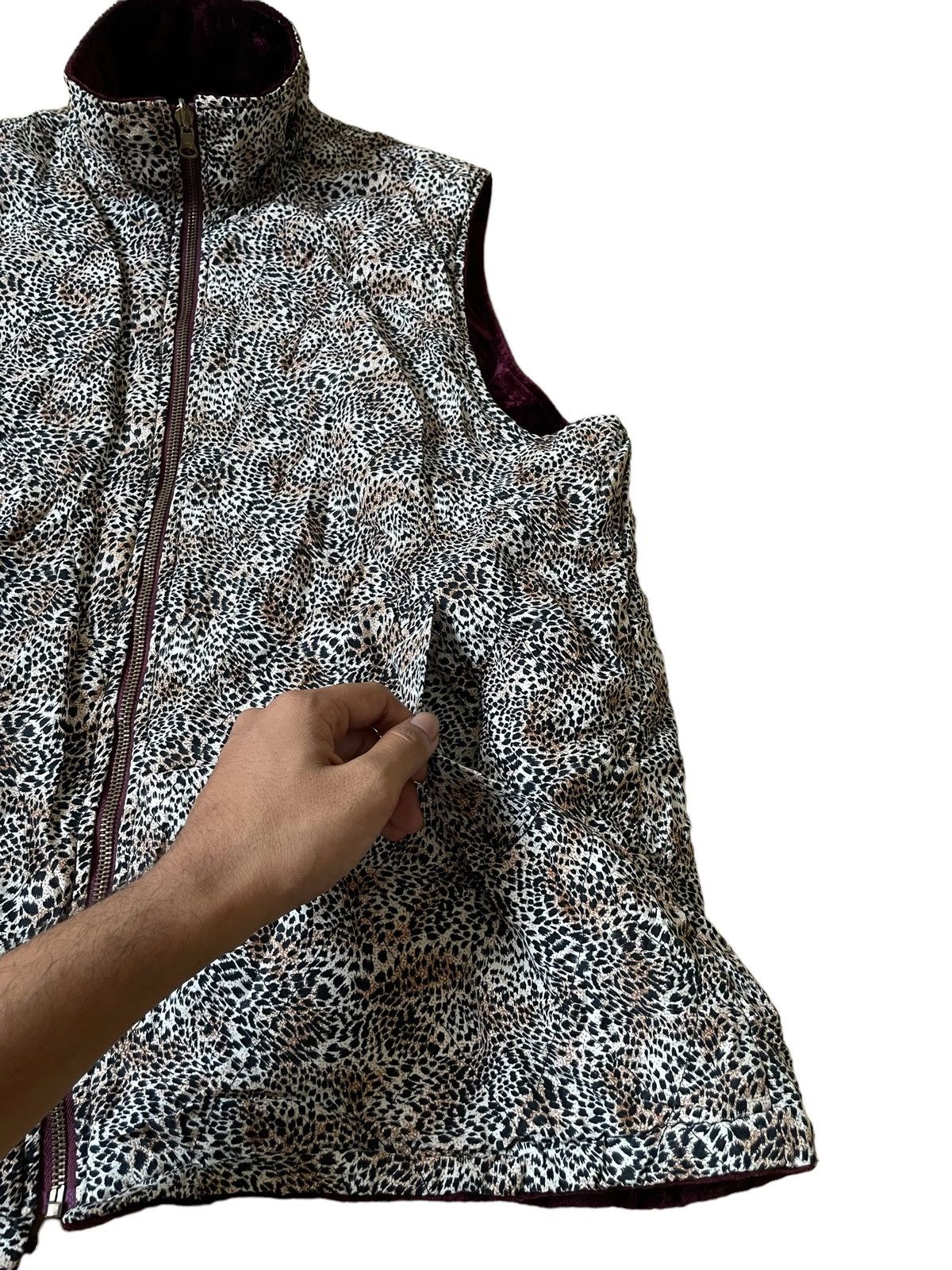 Japanese Brand Japanese Brand Velvet Leopard Style Reversible Vest Size M / US 6-8 / IT 42-44 - 10 Thumbnail