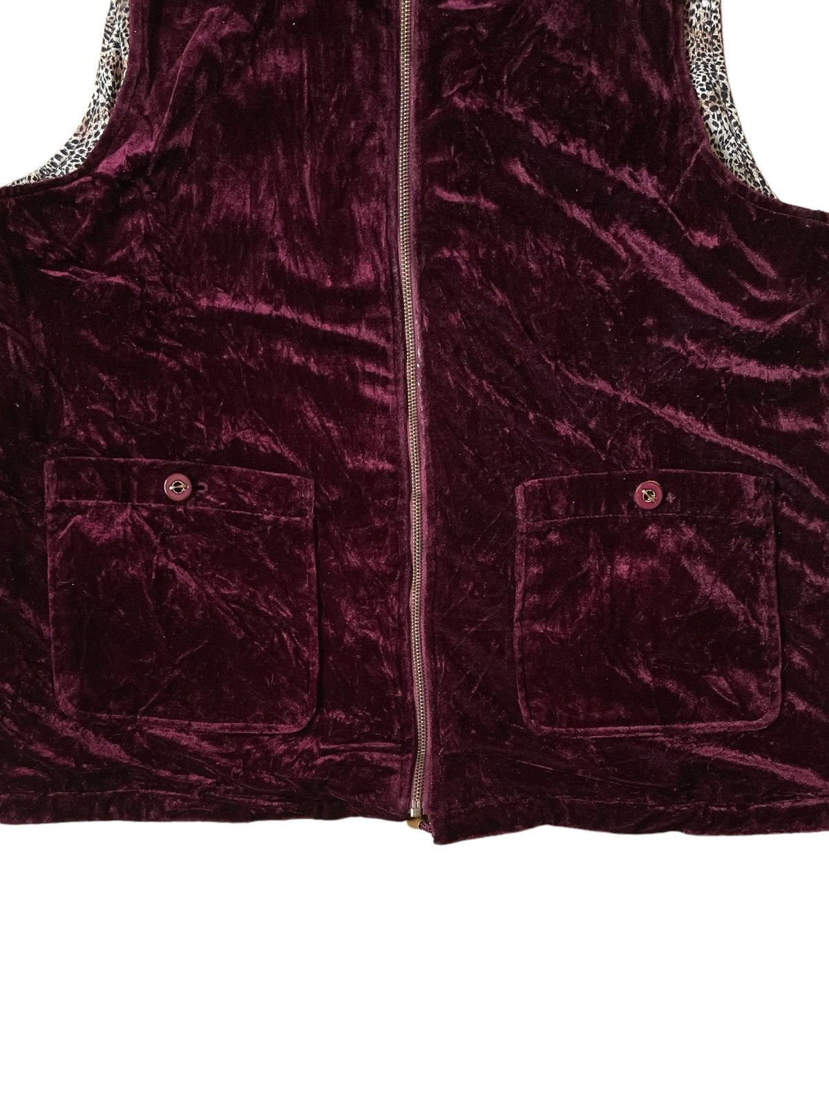 Japanese Brand Japanese Brand Velvet Leopard Style Reversible Vest Size M / US 6-8 / IT 42-44 - 6 Thumbnail