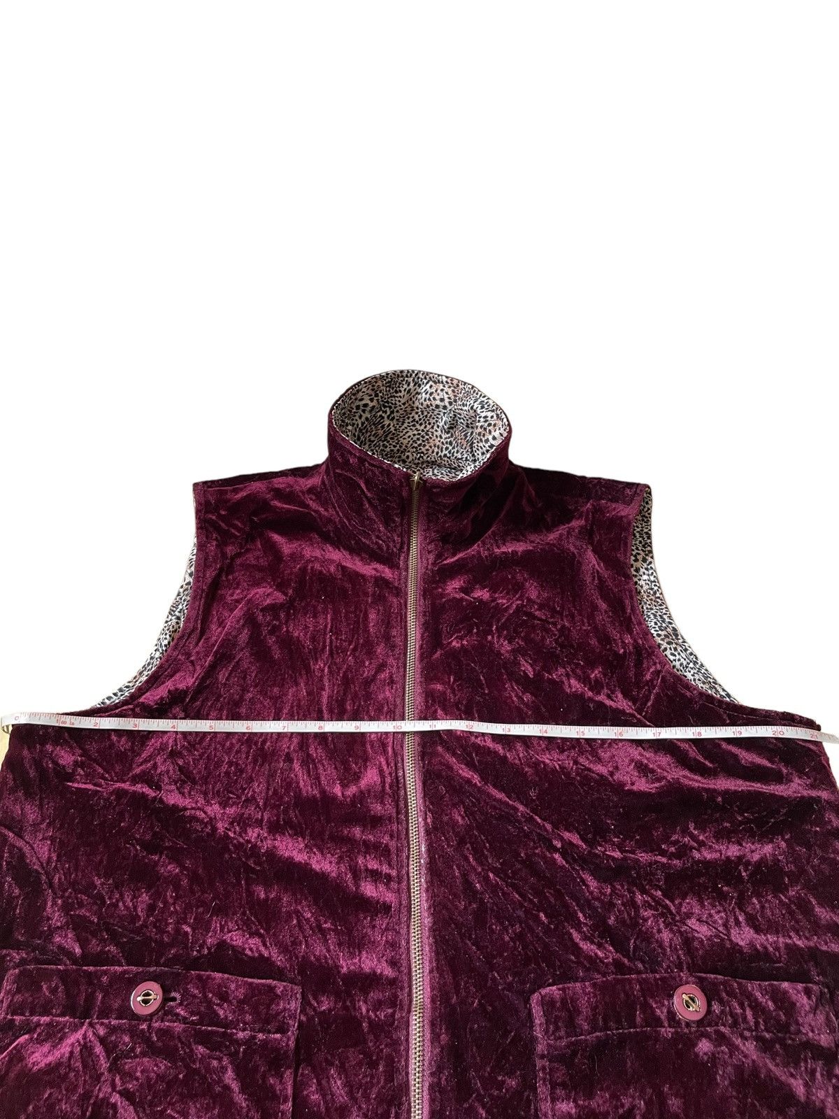 Japanese Brand Japanese Brand Velvet Leopard Style Reversible Vest Size M / US 6-8 / IT 42-44 - 12 Thumbnail