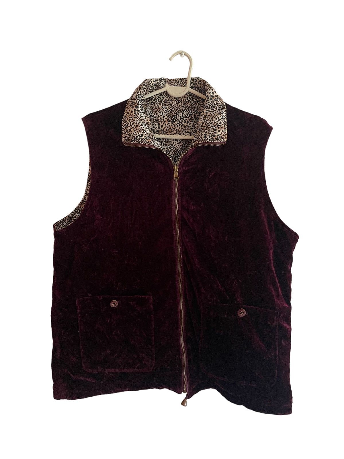 Japanese Brand Japanese Brand Velvet Leopard Style Reversible Vest Size M / US 6-8 / IT 42-44 - 15 Thumbnail