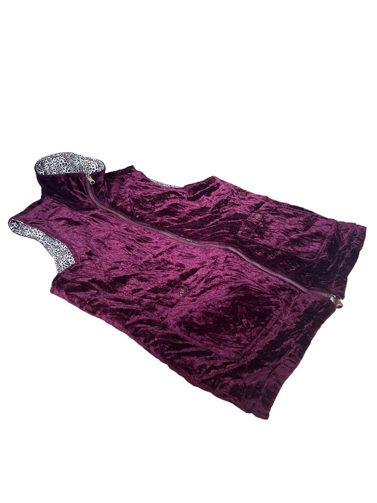 Japanese Brand Japanese Brand Velvet Leopard Style Reversible Vest Size M / US 6-8 / IT 42-44 - 4 Thumbnail