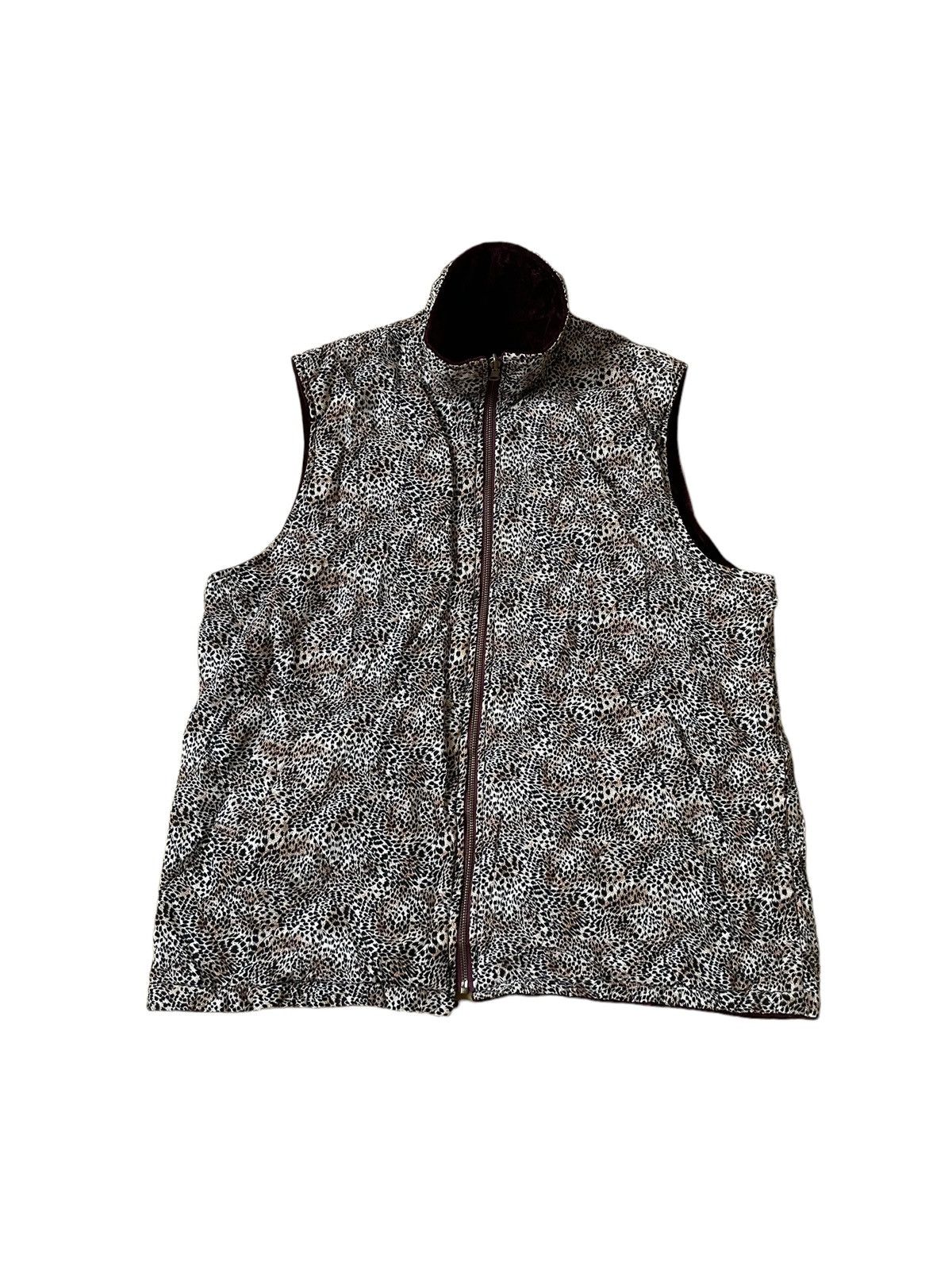 Japanese Brand Japanese Brand Velvet Leopard Style Reversible Vest Size M / US 6-8 / IT 42-44 - 3 Thumbnail