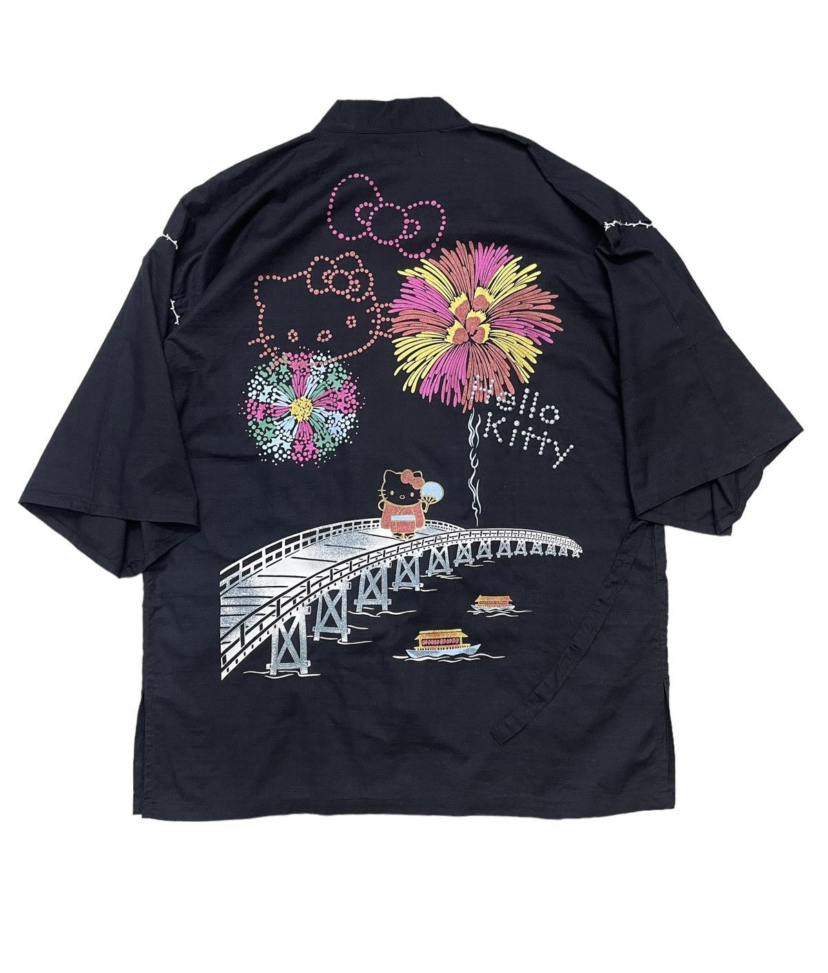 Japanese Brand Vintage Hello Kitty Sanrio Japan Kimono Size US L / EU 52-54 / 3 - 2 Thumbnail
