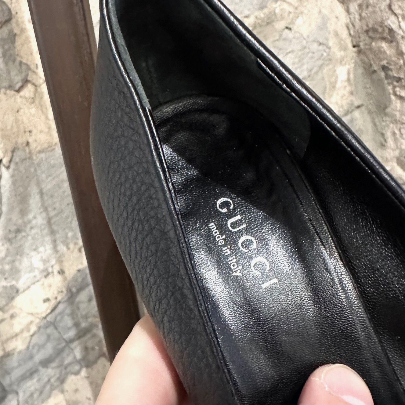 Gucci Gucci Black Platform Silver Accent Opened Toe Pumps Size US 10 / IT 40 - 5 Thumbnail