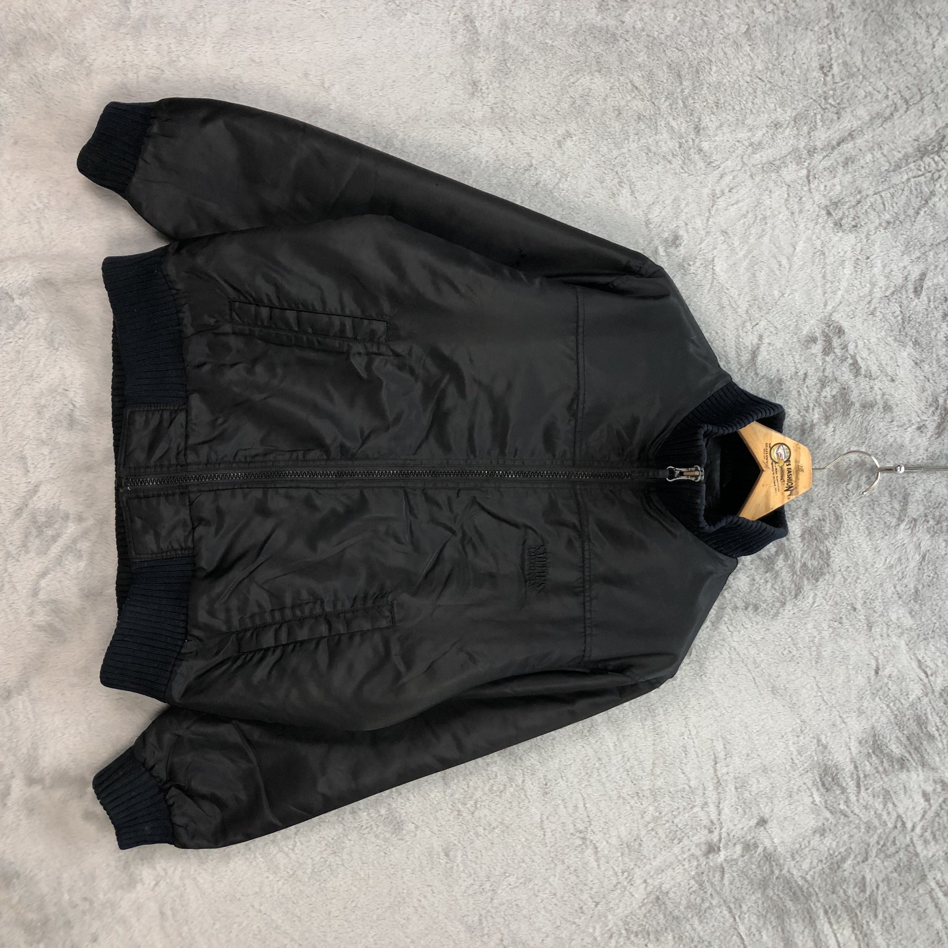 image of Bomber Jacket x Dupont Smith's American Dupont Thermolite Plus Bomber 5815-208 in Black (Size Mediu