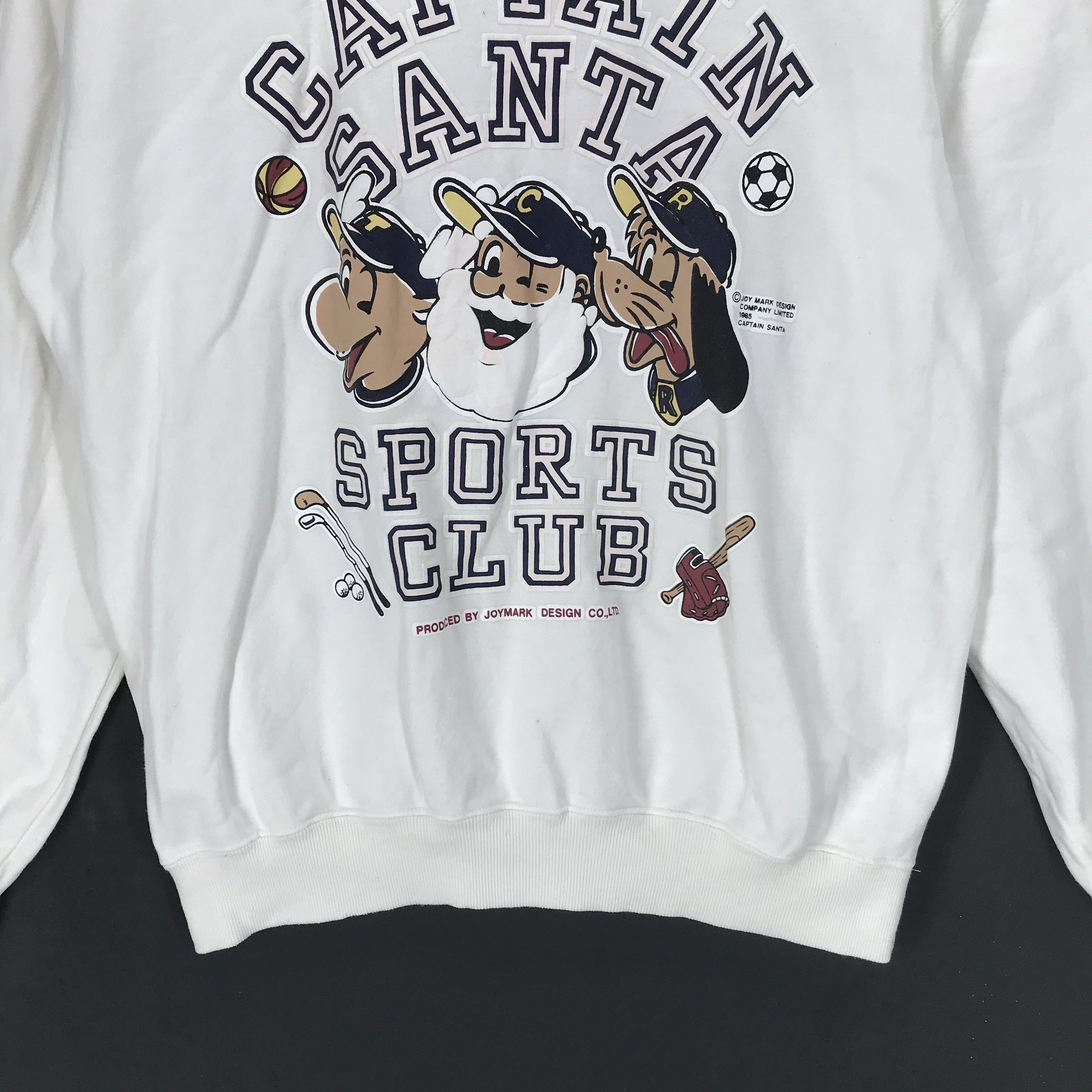 Japanese Brand Vintage 85' Captain Santa Big Logo Sweatshirt #1960-76 Size US M / EU 48-50 / 2 - 4 Thumbnail