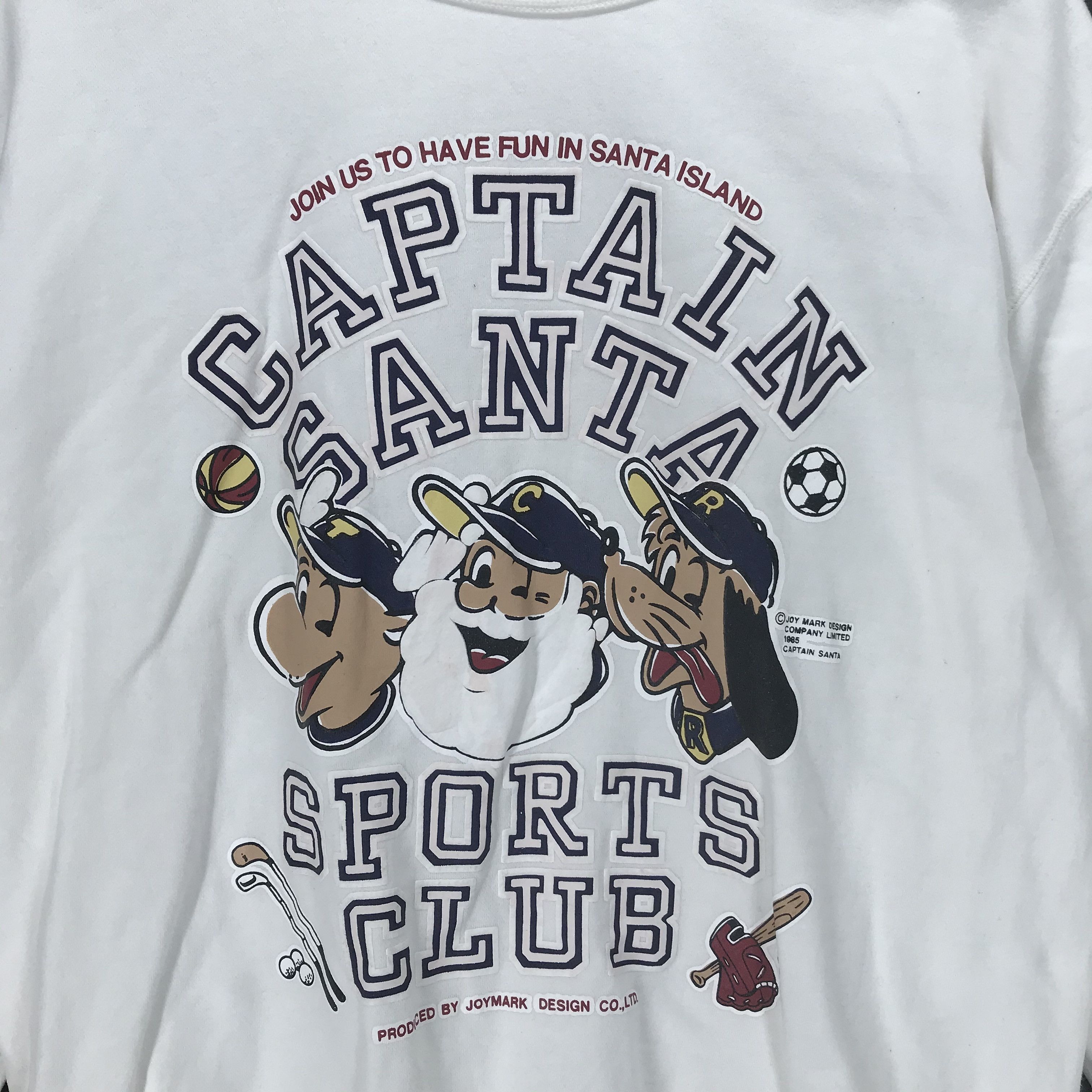 Japanese Brand Vintage 85' Captain Santa Big Logo Sweatshirt #1960-76 Size US M / EU 48-50 / 2 - 3 Thumbnail