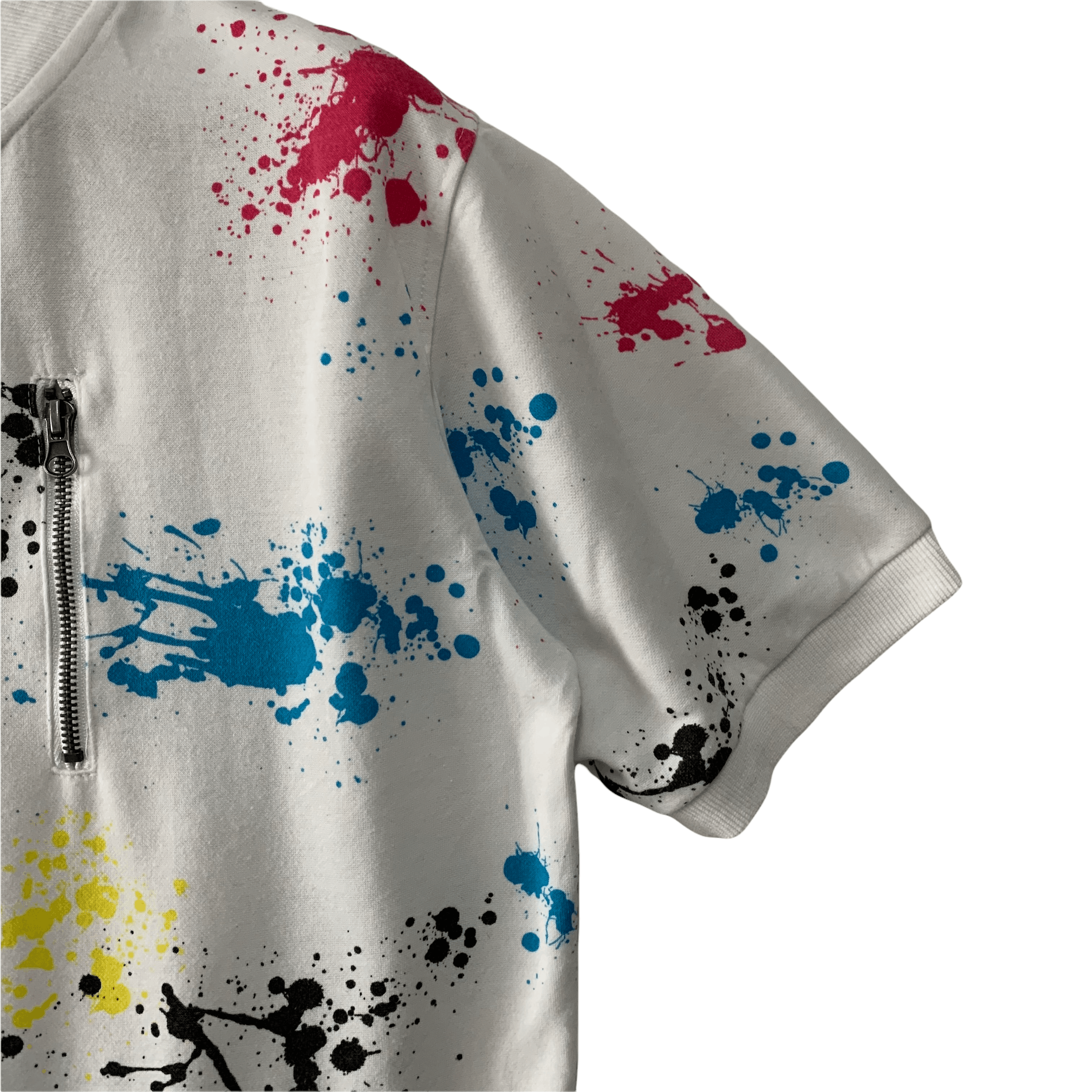 Japanese Brand Dandy Jack Paint Splatter SS Sweater Jacket #3652-79 Size US L / EU 52-54 / 3 - 3 Thumbnail
