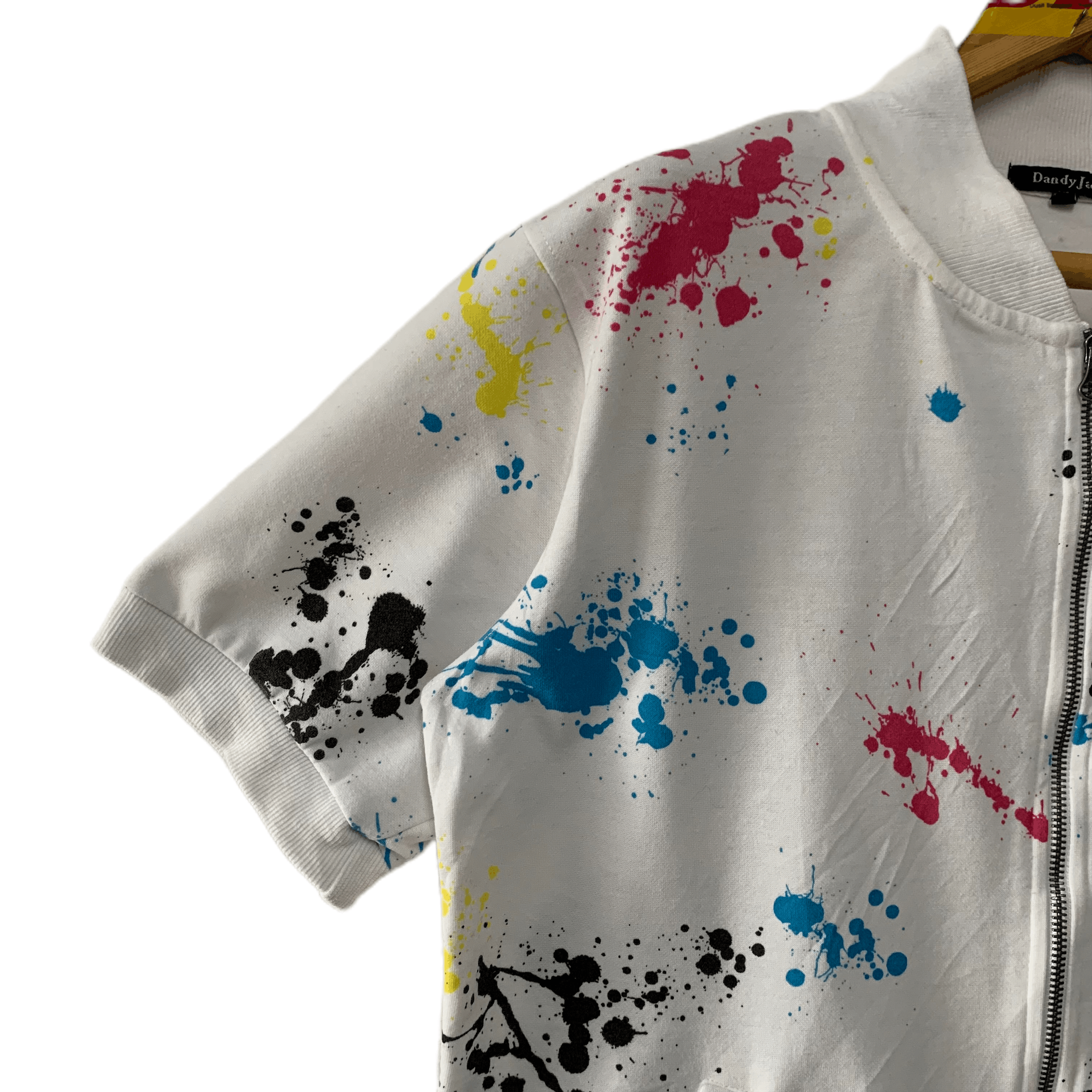 Japanese Brand Dandy Jack Paint Splatter SS Sweater Jacket #3652-79 Size US L / EU 52-54 / 3 - 4 Thumbnail