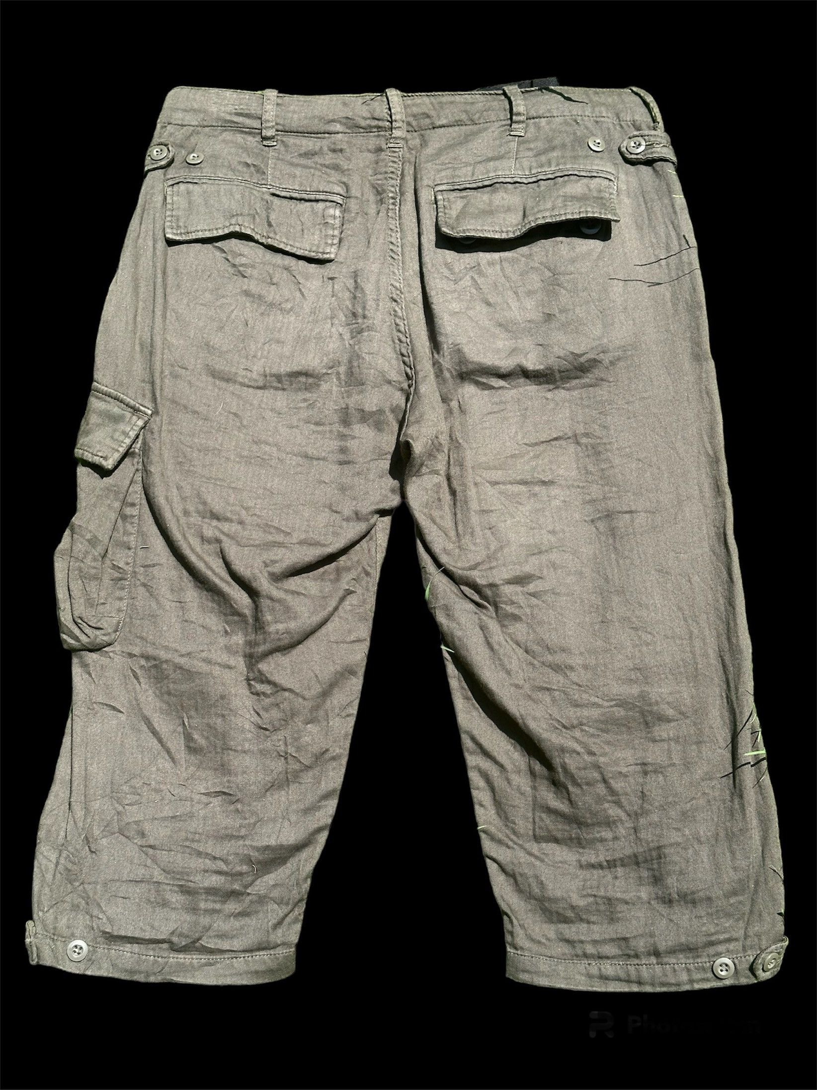 Good Enough Japanese Brand GoodEnough Oliver Green HBT Cargo Pants Size US 32 / EU 48 - 11 Thumbnail
