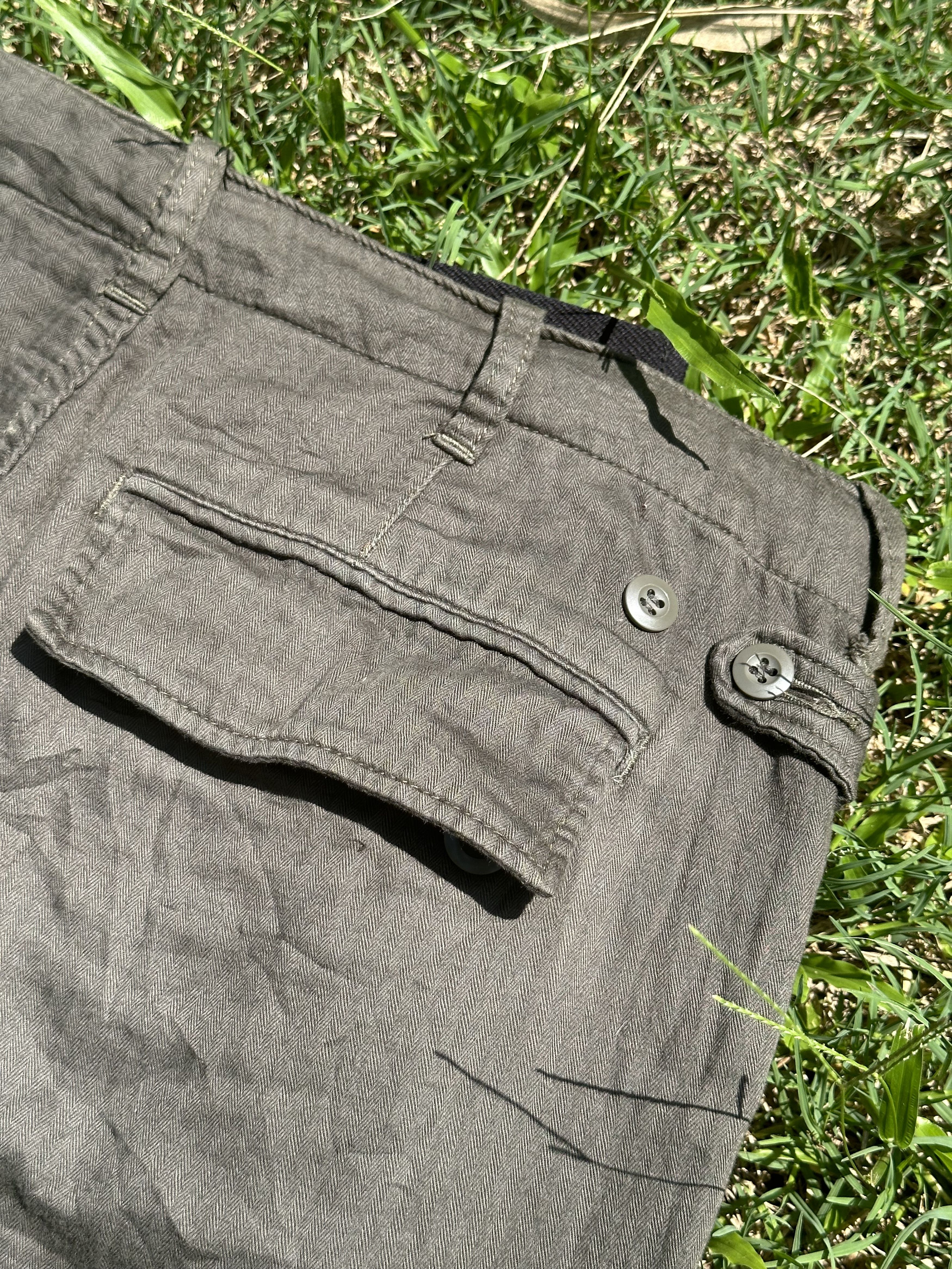 Good Enough Japanese Brand GoodEnough Oliver Green HBT Cargo Pants Size US 32 / EU 48 - 5 Thumbnail