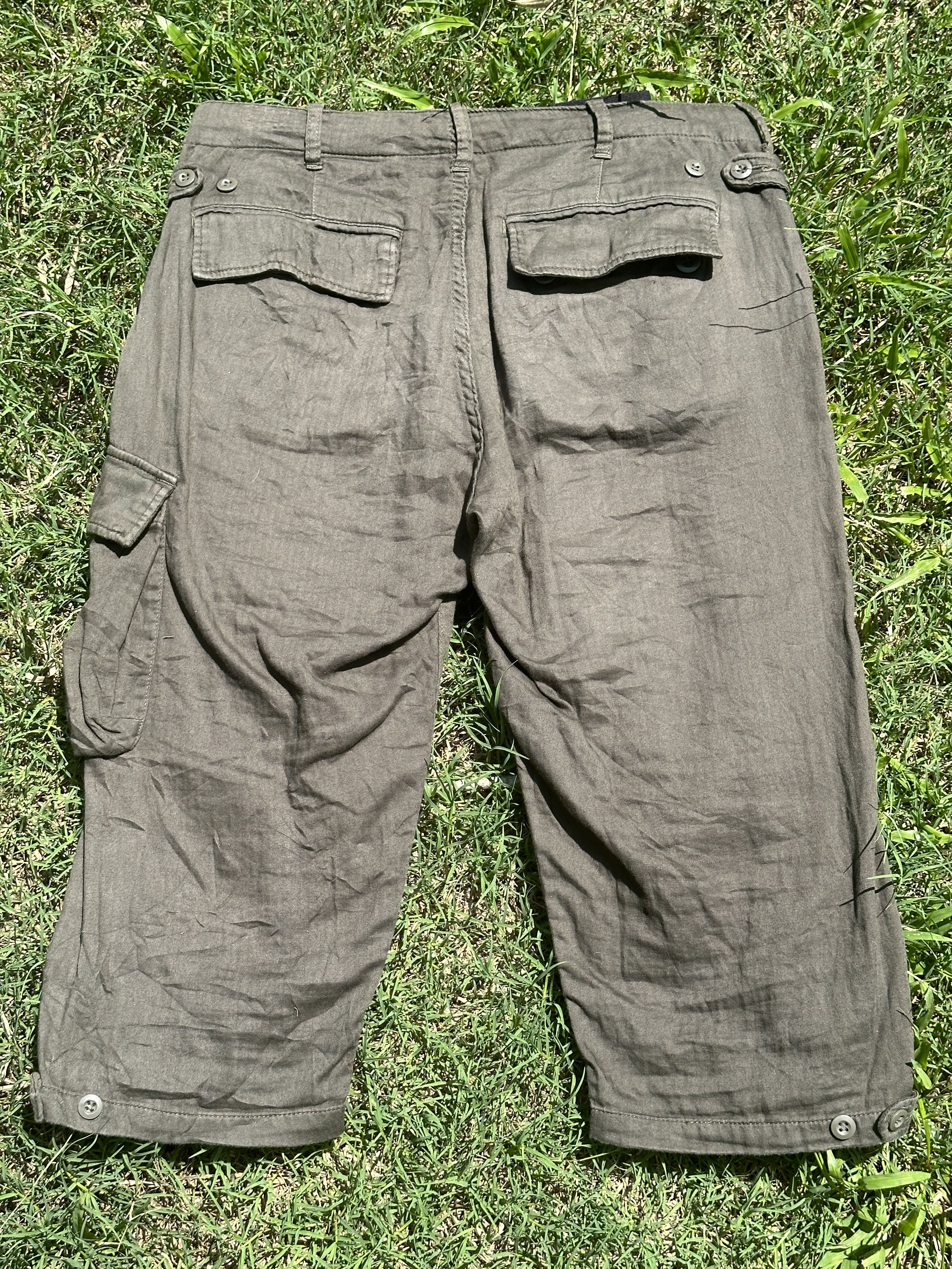 Good Enough Japanese Brand GoodEnough Oliver Green HBT Cargo Pants Size US 32 / EU 48 - 2 Thumbnail