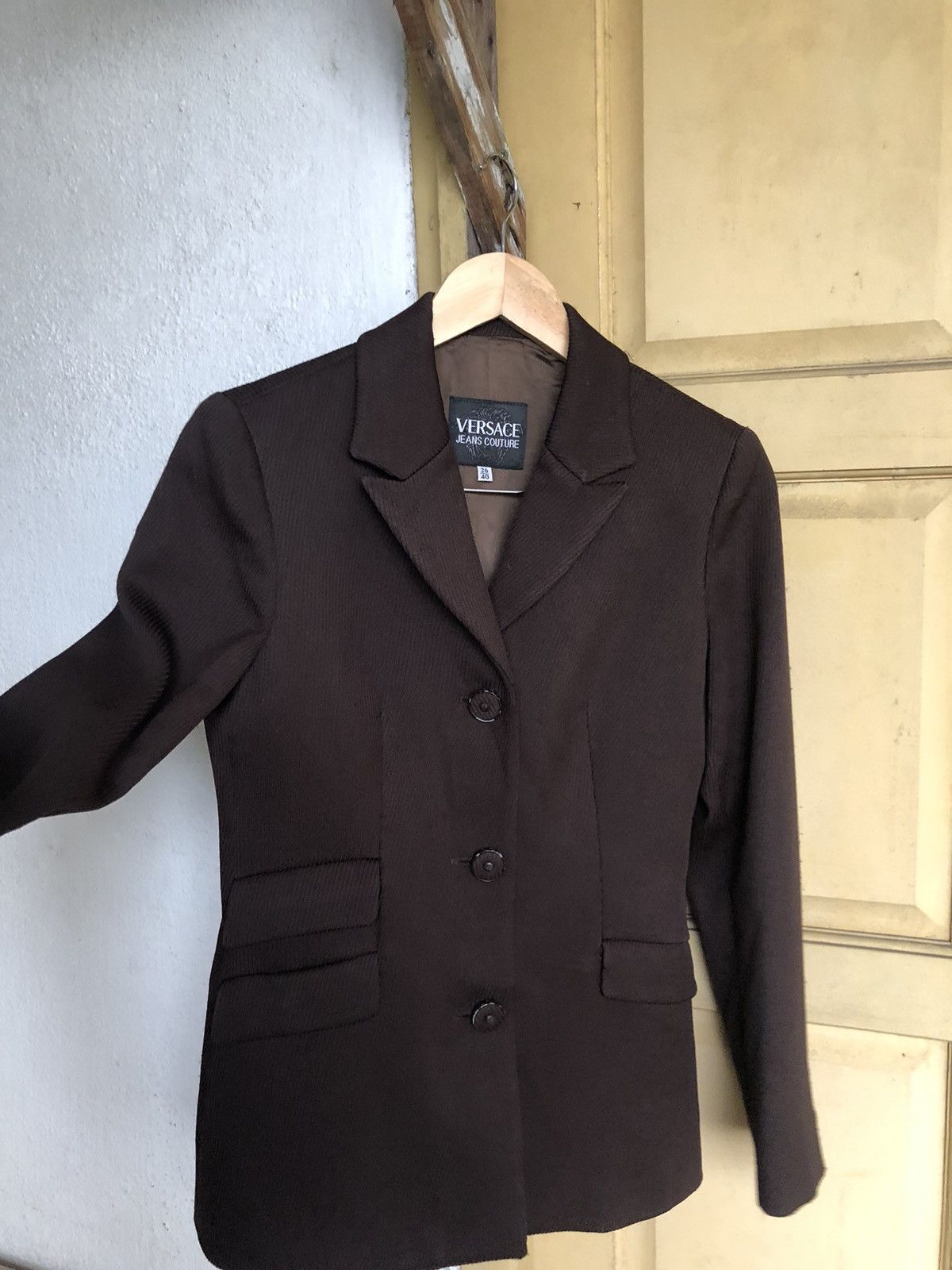 Versace Vintage Versace Jeans Couture Brown Jackets Size S / US 4 / IT 40 - 11 Thumbnail