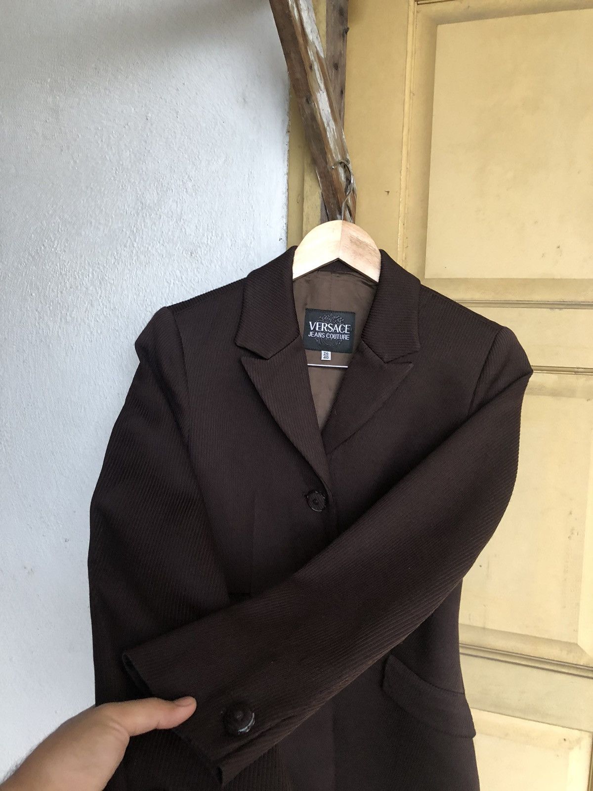 Versace Vintage Versace Jeans Couture Brown Jackets Size S / US 4 / IT 40 - 10 Thumbnail