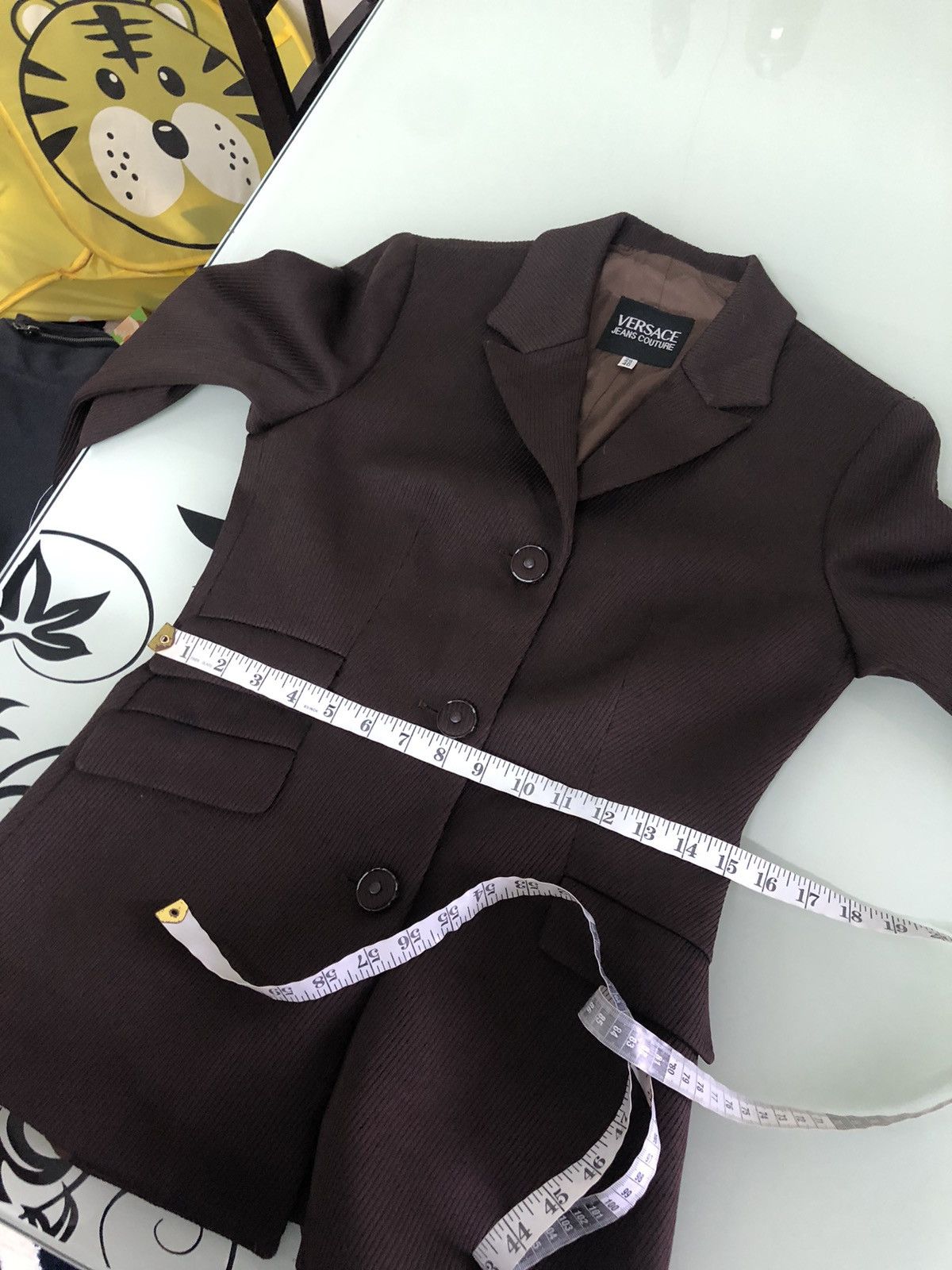Versace Vintage Versace Jeans Couture Brown Jackets Size S / US 4 / IT 40 - 22 Thumbnail