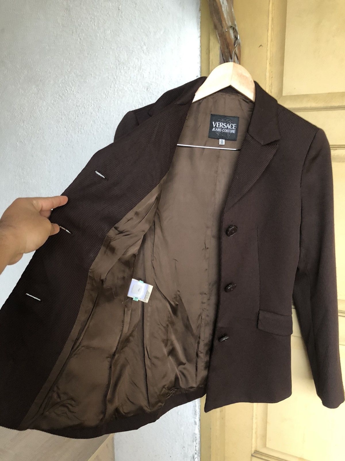 Versace Vintage Versace Jeans Couture Brown Jackets Size S / US 4 / IT 40 - 12 Thumbnail