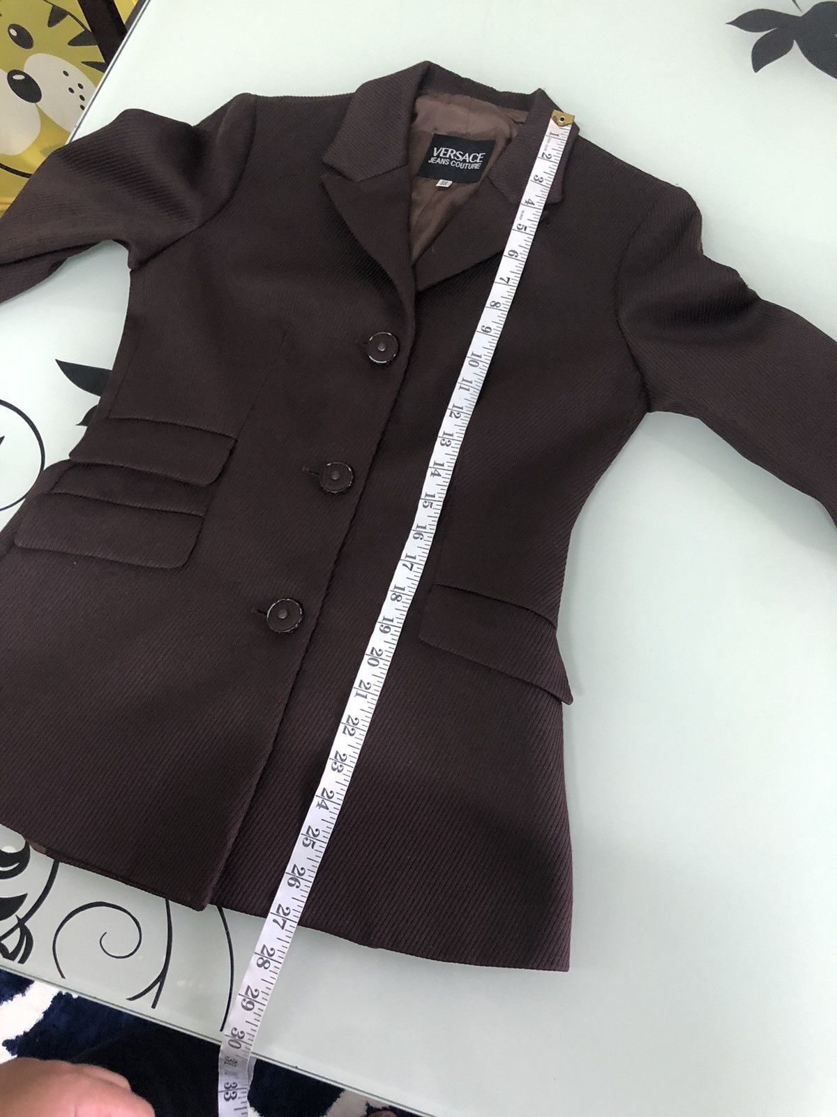 Versace Vintage Versace Jeans Couture Brown Jackets Size S / US 4 / IT 40 - 23 Thumbnail