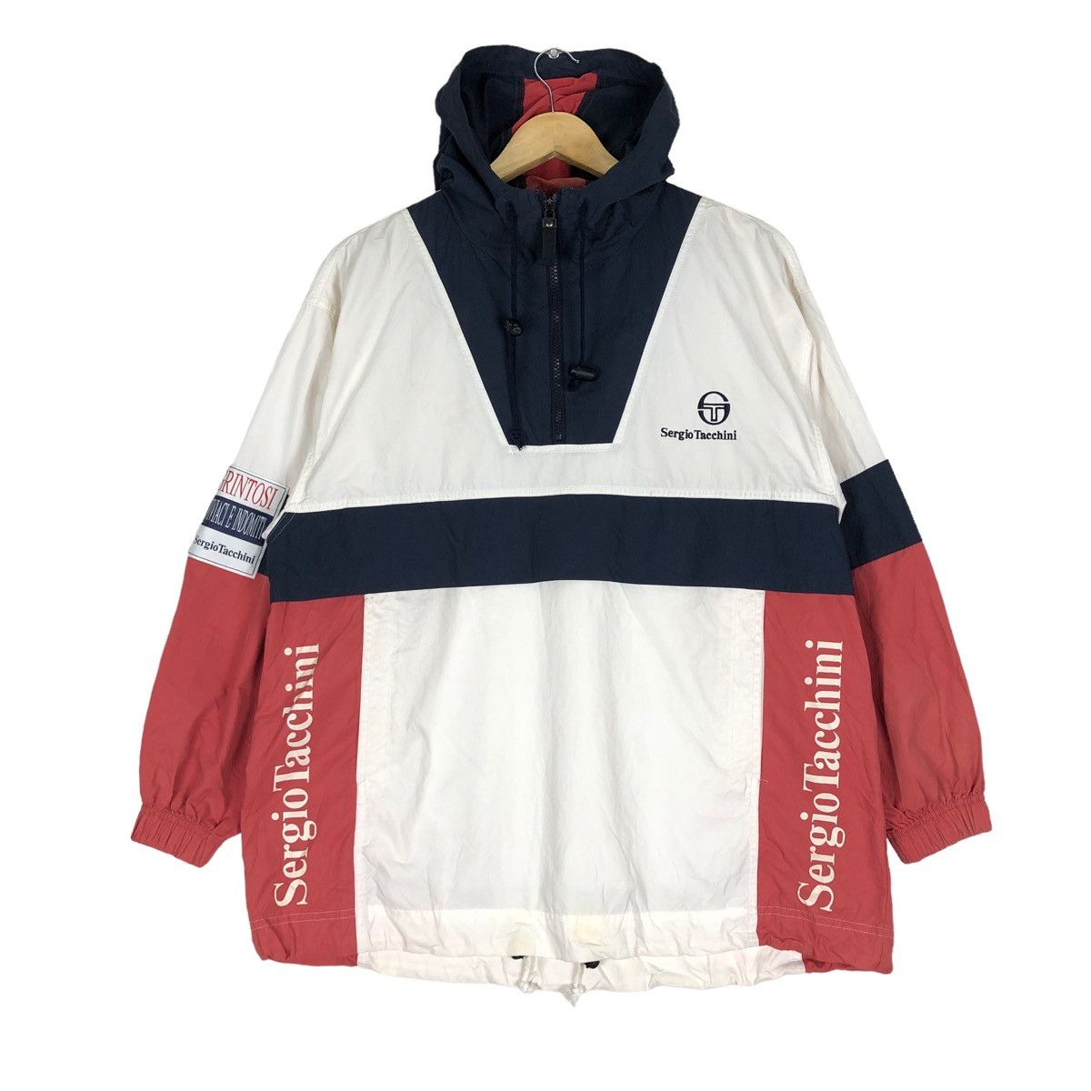 Vintage Sergio Tacchini Anorak Hoodie Jacket