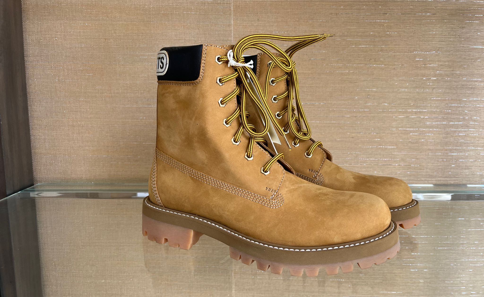 image of Vetements Brown Suede Timbs In Brown Shoes, Men's (Size 7)