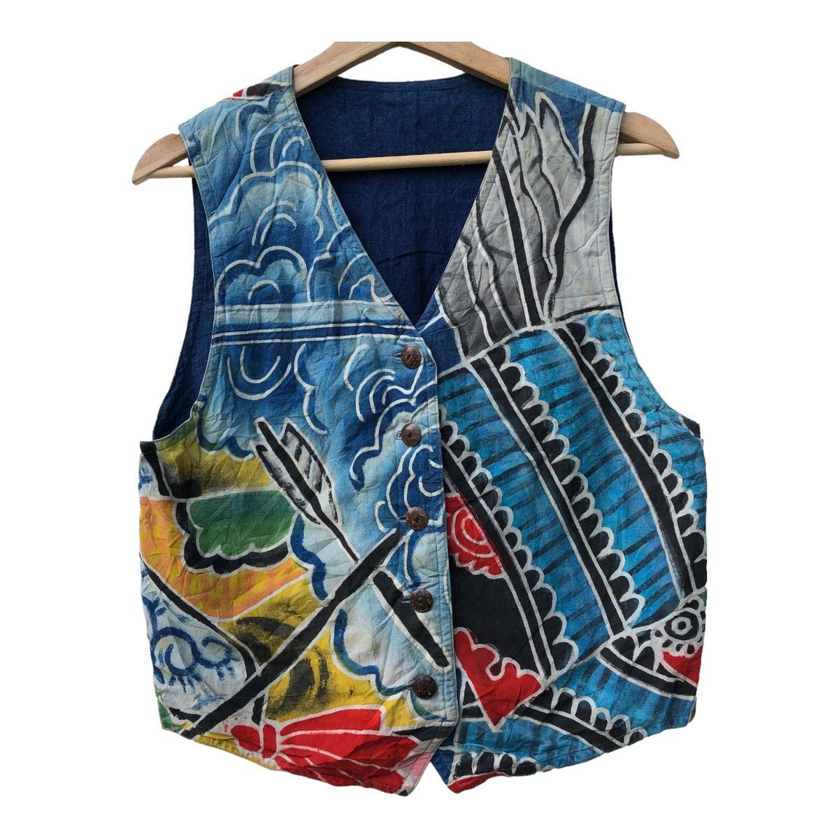 45rpm VINTAGE FULL PRINT VEST JACKET INSPIRED KAPITAL Size US M / EU 48-50 / 2 - 2 Thumbnail