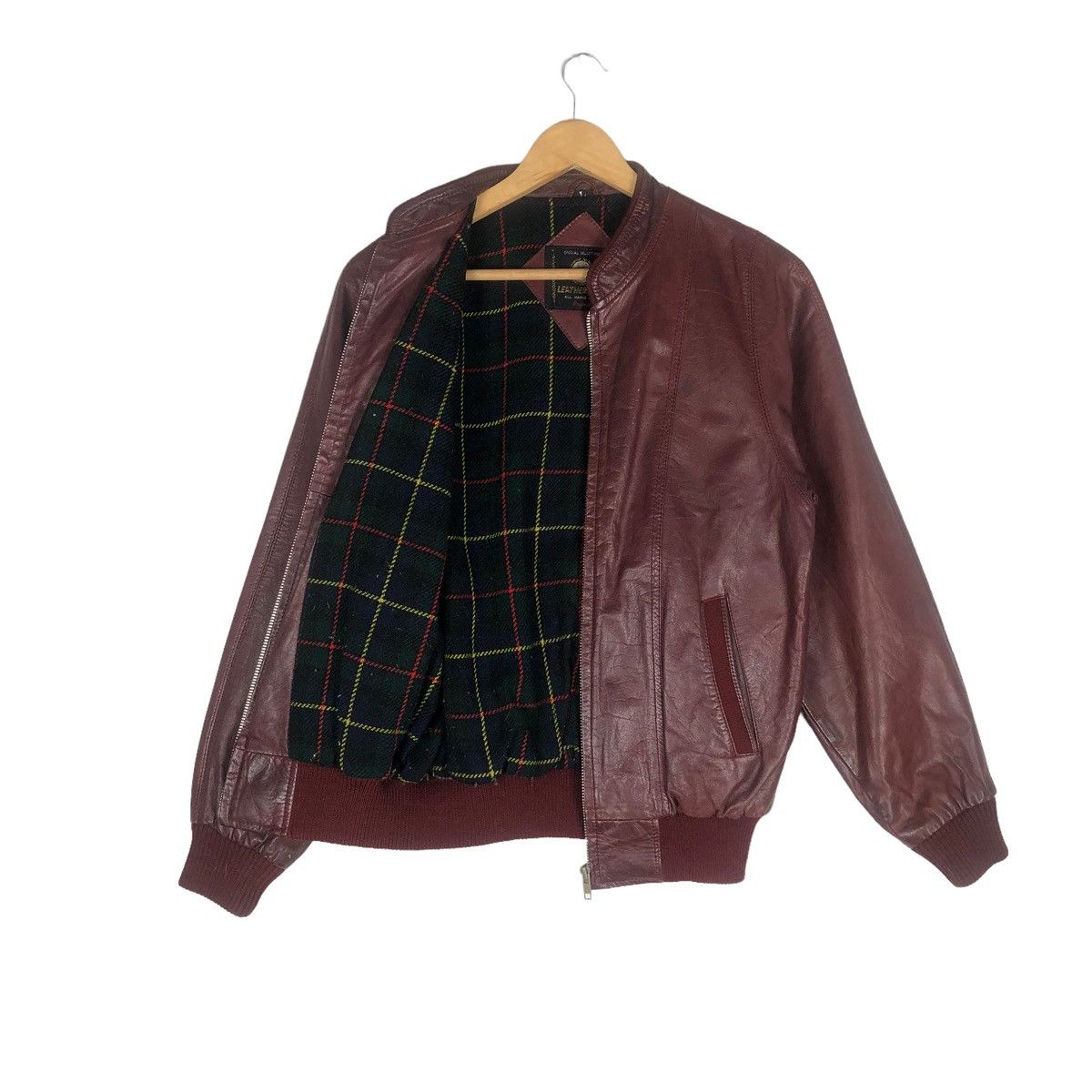 Japanese Brand Leather Wear Jacket All Hand Made Cow Hide Leather Size US M / EU 48-50 / 2 - 1 Thumbnail