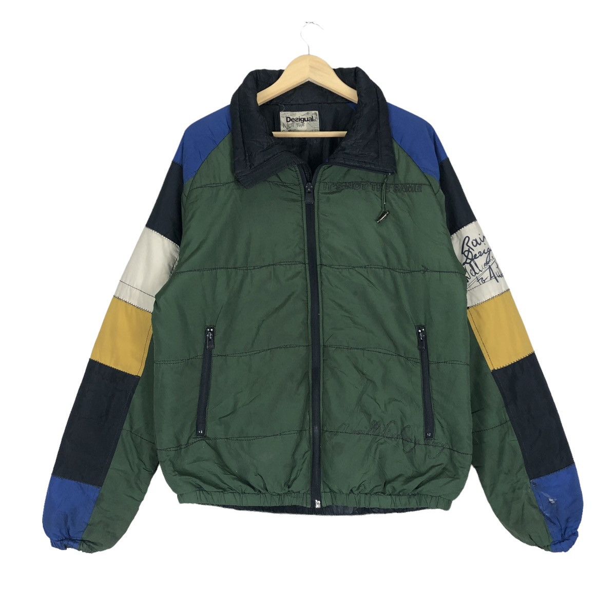 Japanese Brand Awesome Jacket Japanese Brand Desigual Multicolour Puffer Size US L / EU 52-54 / 3 - 2 Thumbnail