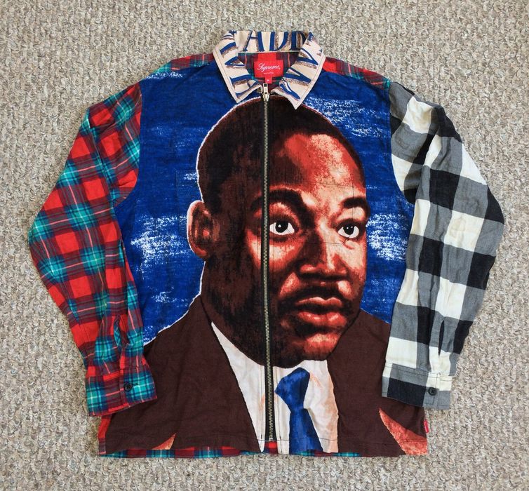 Supreme S S 2018 Martin Luther King Zip Flannel Shirt Grailed