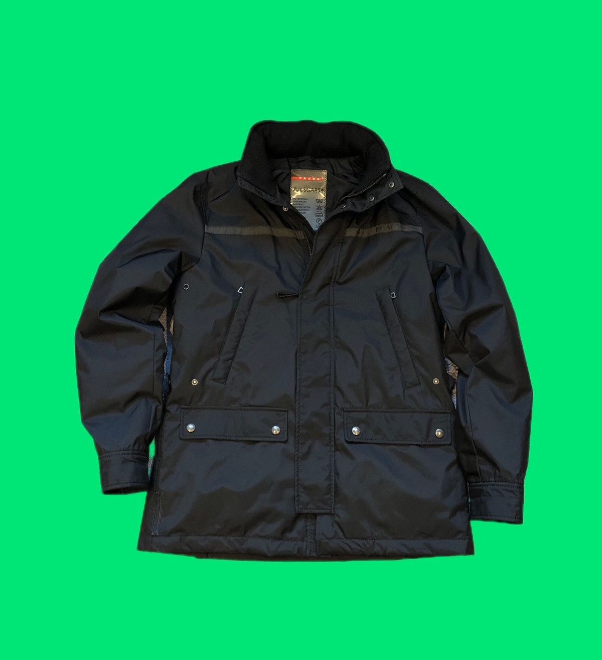 Prada Vintage Prada Water Proof Jacket With Hood B0131 Size US M / EU 48-50 / 2 - 5 Thumbnail