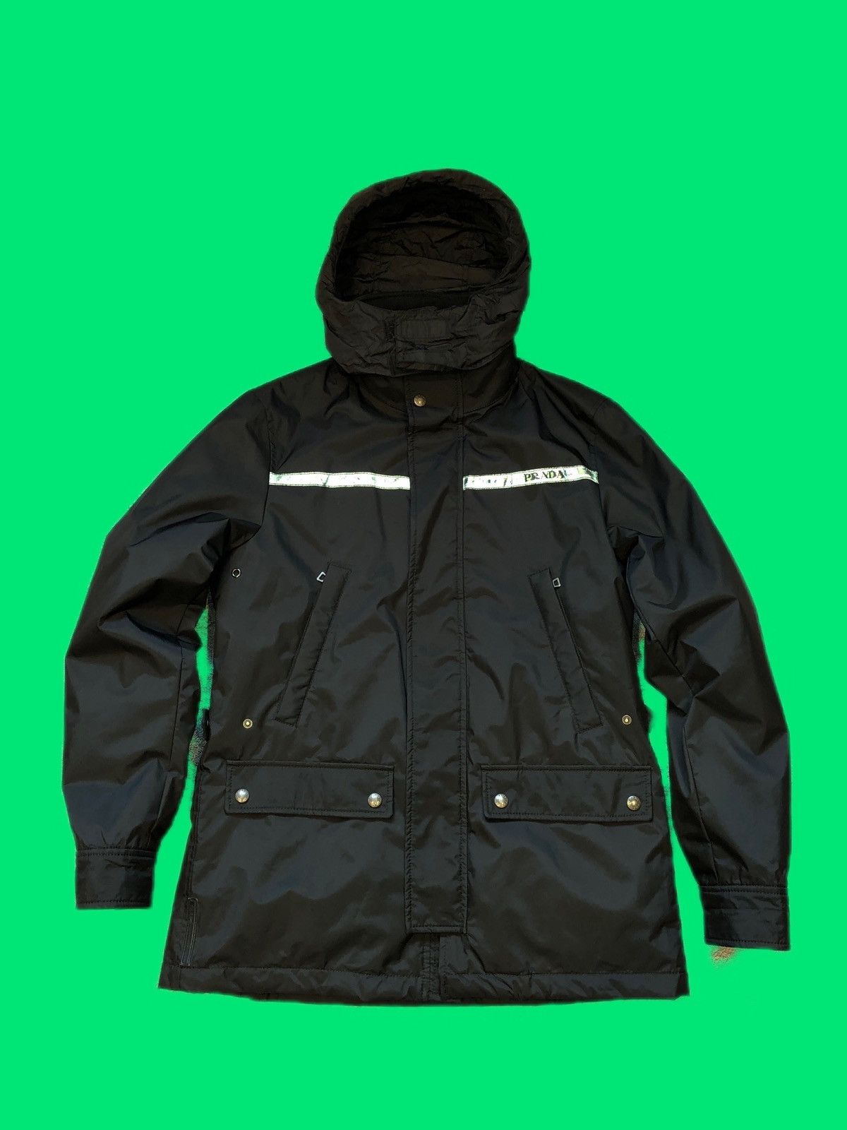 Prada Vintage Prada Water Proof Jacket With Hood B0131 Size US M / EU 48-50 / 2 - 6 Thumbnail