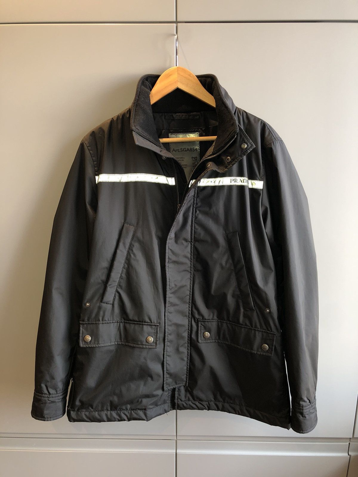 Prada Vintage Prada Water Proof Jacket With Hood B0131 Size US M / EU 48-50 / 2 - 2 Thumbnail