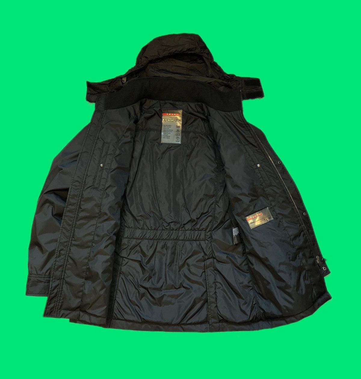Prada Vintage Prada Water Proof Jacket With Hood B0131 Size US M / EU 48-50 / 2 - 7 Thumbnail