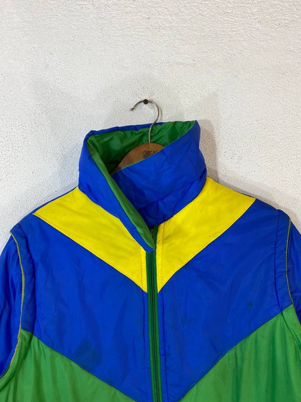 Vintage Vintage Skiwear Retro Puffer Jacket Multicolour Design Size US M / EU 48-50 / 2 - 4 Thumbnail