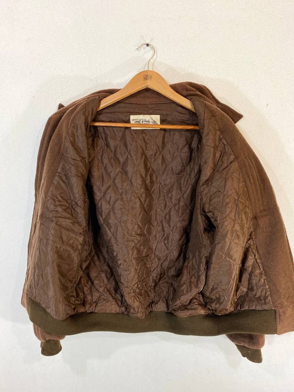 Japanese Brand Vintage Troy Bros Wool Bomber Jacket Size US XL / EU 56 / 4 - 3 Thumbnail