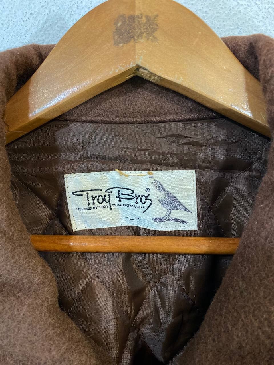 Japanese Brand Vintage Troy Bros Wool Bomber Jacket Size US XL / EU 56 / 4 - 6 Thumbnail
