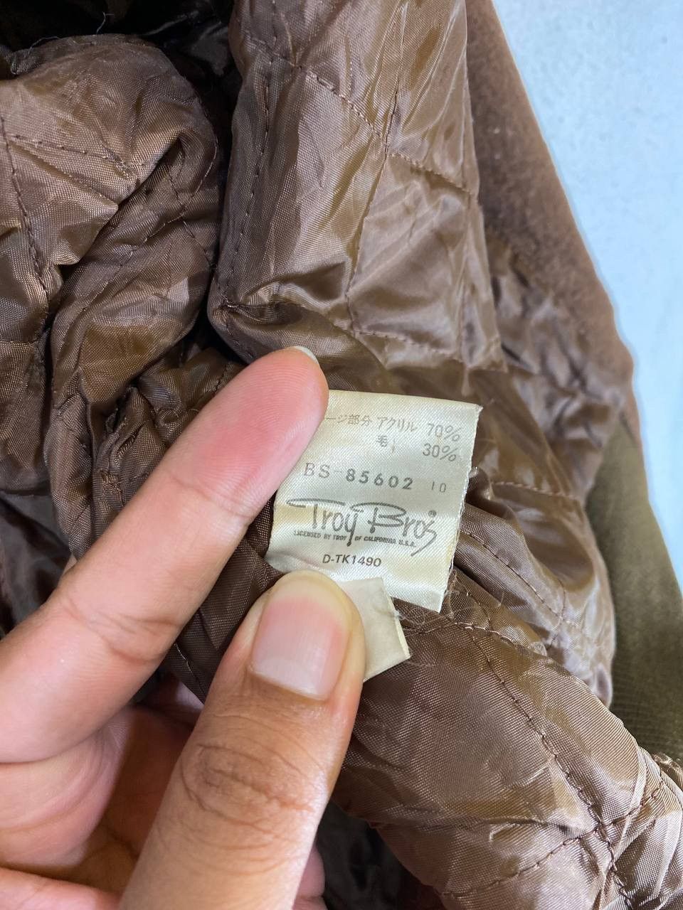 Japanese Brand Vintage Troy Bros Wool Bomber Jacket Size US XL / EU 56 / 4 - 7 Thumbnail