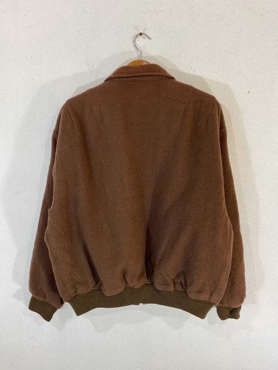 Japanese Brand Vintage Troy Bros Wool Bomber Jacket Size US XL / EU 56 / 4 - 2 Thumbnail