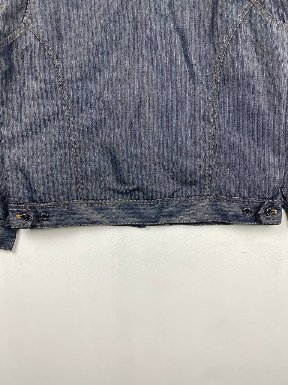 Japanese Brand burtle denim work jacket herringbone design Size US L / EU 52-54 / 3 - 11 Thumbnail
