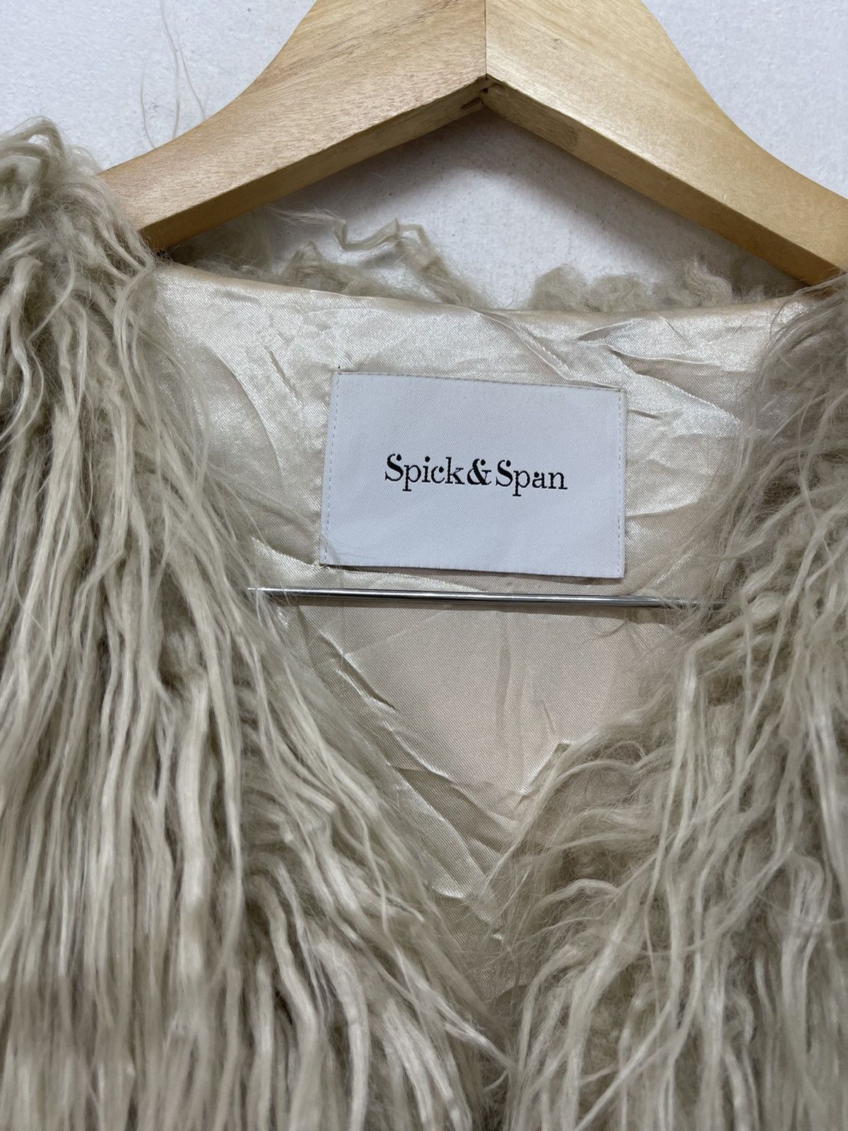 Japanese Brand Nice❗️Spick & Span Faux Fur Mohair Cloak/Vest Size M / US 6-8 / IT 42-44 - 3 Thumbnail