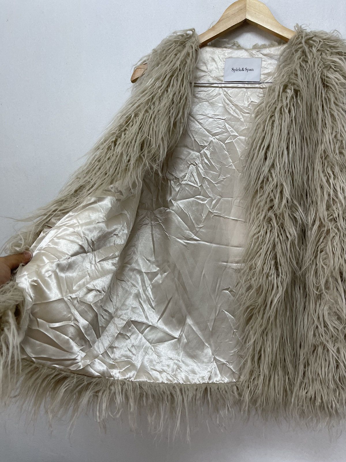 Japanese Brand Nice❗️Spick & Span Faux Fur Mohair Cloak/Vest Size M / US 6-8 / IT 42-44 - 10 Thumbnail