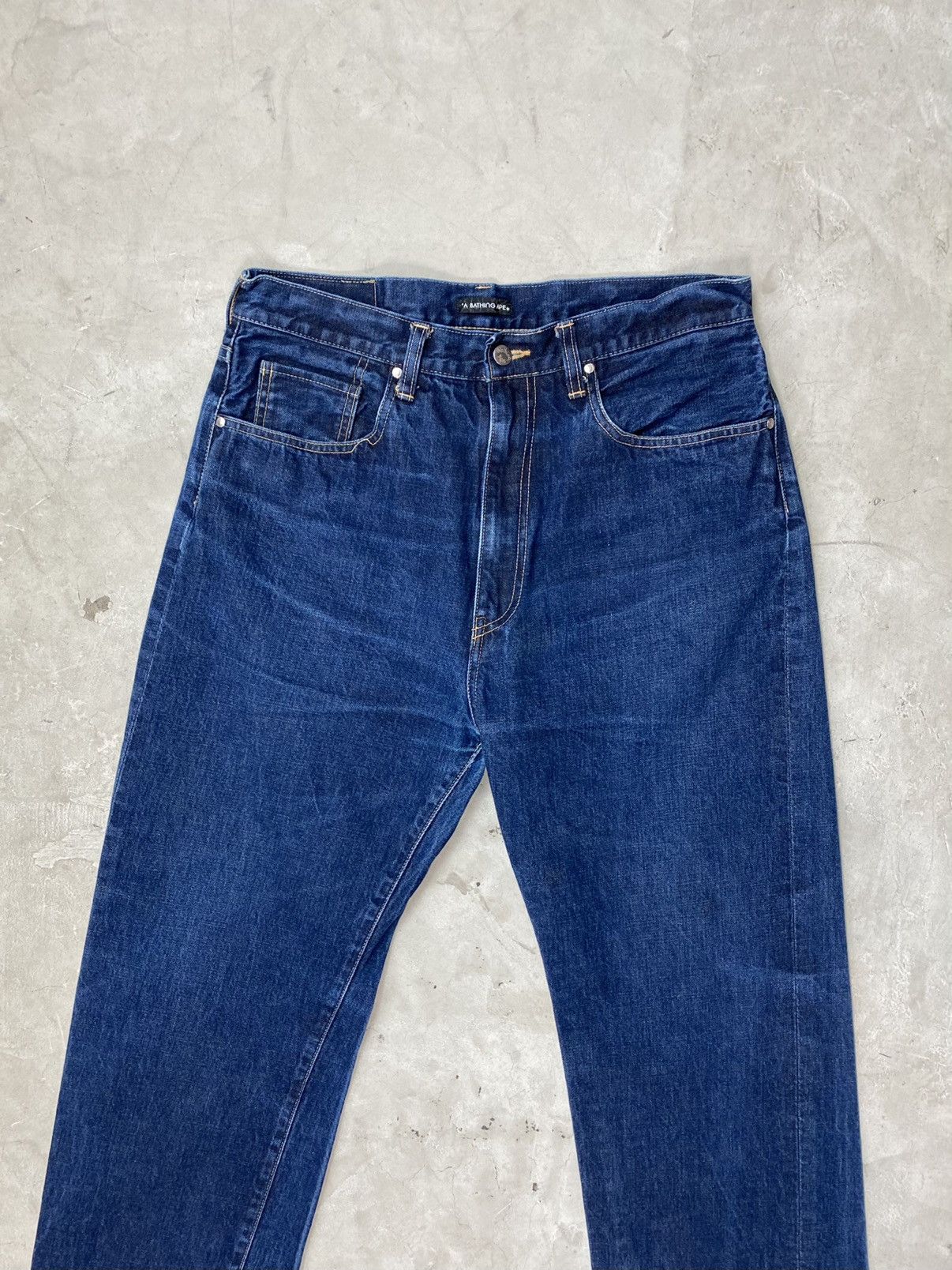 Bape SS/04 Bape “Ape Shall Never Kill Ape” Denim Jeans Size US 34 / EU 50 - 3 Thumbnail