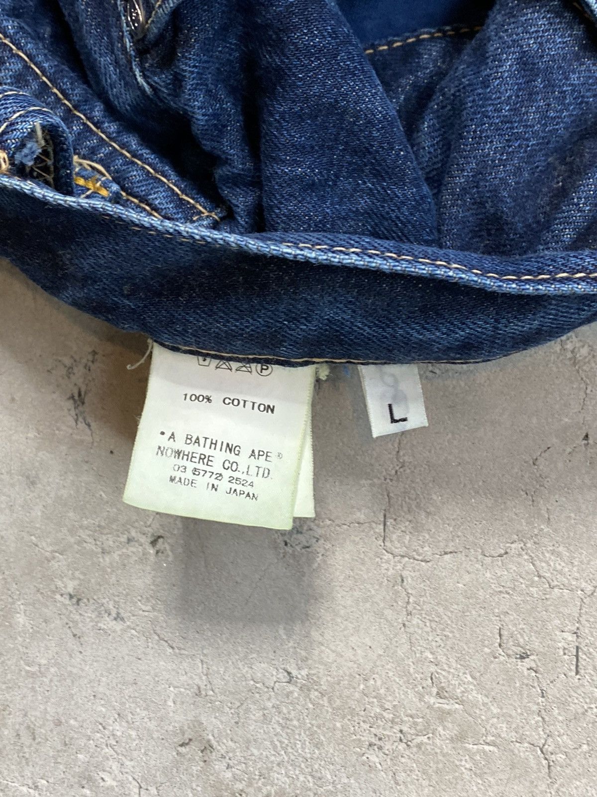 Bape SS/04 Bape “Ape Shall Never Kill Ape” Denim Jeans Size US 34 / EU 50 - 9 Thumbnail
