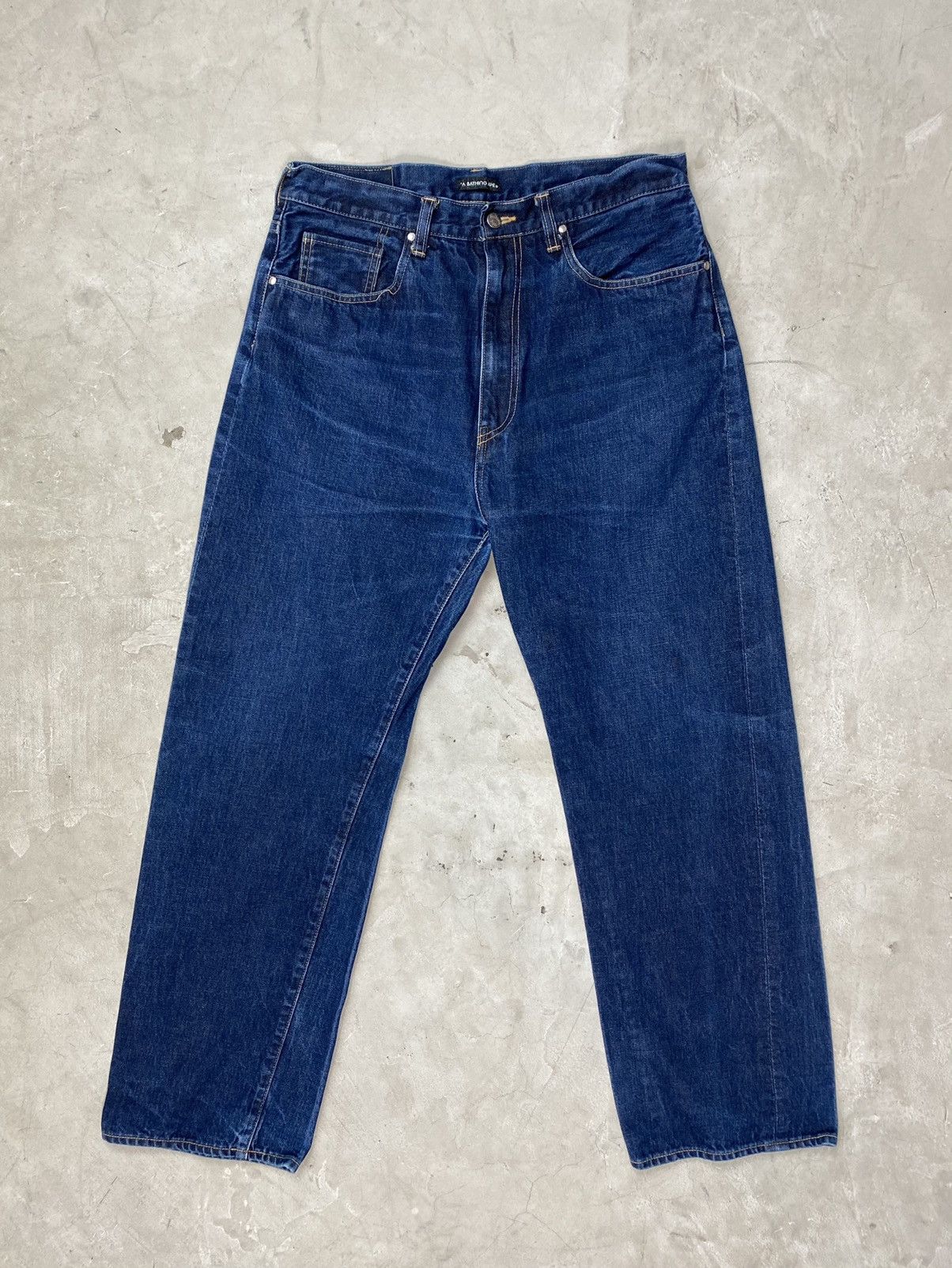 Bape SS/04 Bape “Ape Shall Never Kill Ape” Denim Jeans Size US 34 / EU 50 - 2 Thumbnail